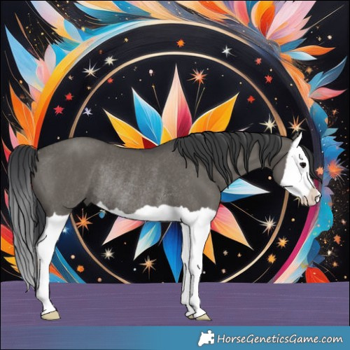 Horse Color:Grullo Splash Rabicano 