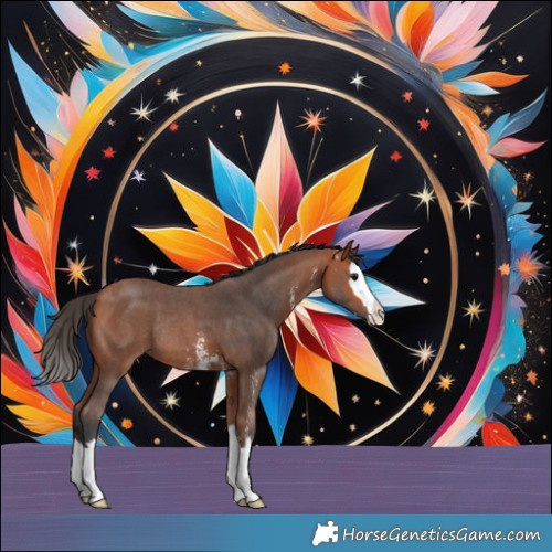 Horse Color:Bay Sabino Splash Rabicano 