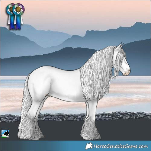 Horse Color:Chocolate Silver Perlino Chinchilla Onyx Rabicano 