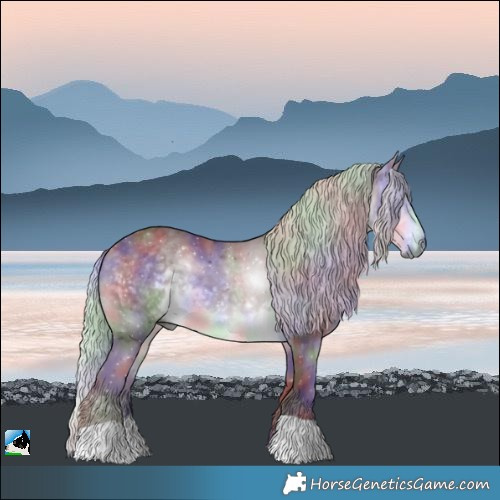 Horse Color:Nacre Chocolate Silver Buckskin Chinchilla 