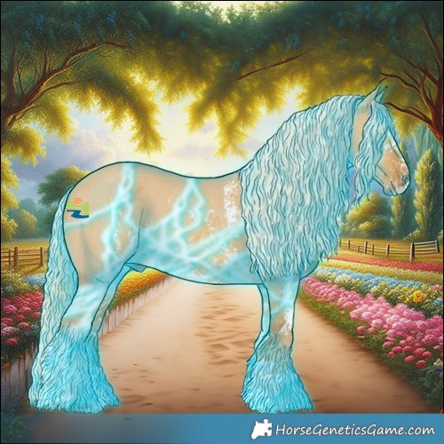 Horse Color:Thunderstruck Palomino Dun Sabino