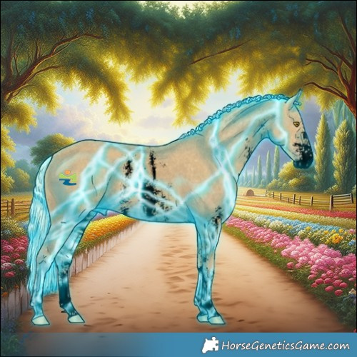 Horse Color:Void Thunderstruck Palomino Sabino