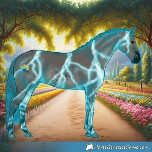 Horse Color:Void Thunderstruck Grullo Sabino 