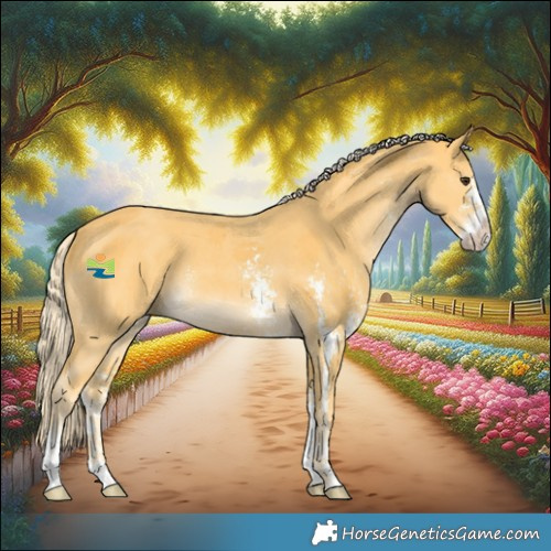 Horse Color:Palomino Sabino