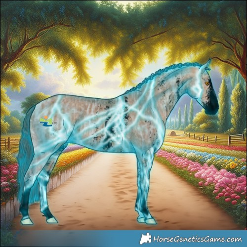 Horse Color:Void Thunderstruck Bay Ice Dun Sabino 
