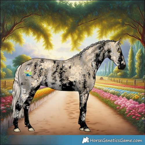 Horse Color:Void Palomino Ice Sabino 