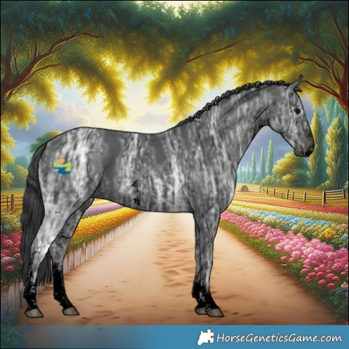 Horse Color:Void Black Ice Sabino 