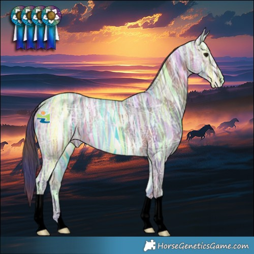 Horse Color:Nacre Brown Ice Dun 