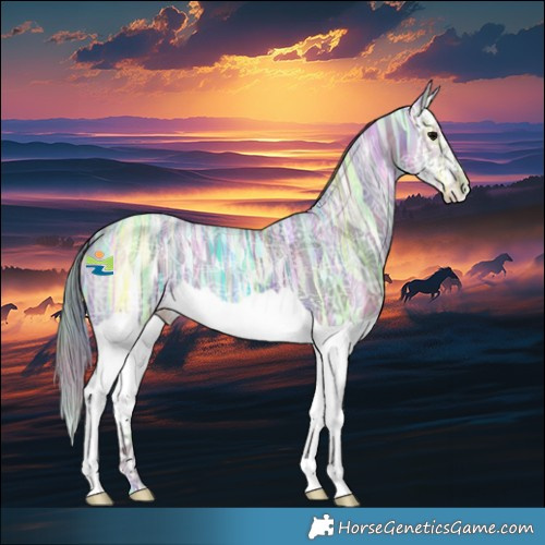 Horse Color:Nacre Grullo Ice Splash 