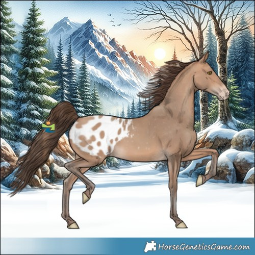 Horse Color:Amber Champagne Appaloosa