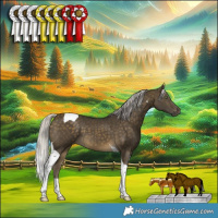 Horse Color:Silver Buckskin Tobiano