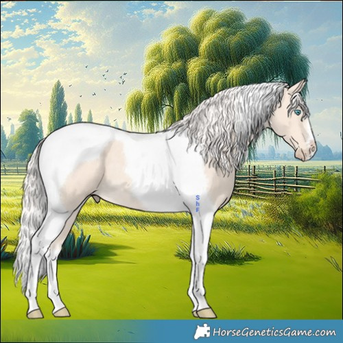 Horse Color:Cremello Tobiano 