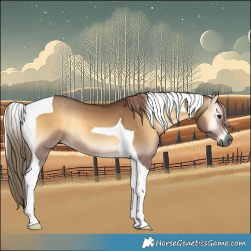 Horse Color:Gray Liver Red Dun Onyx Tobiano 