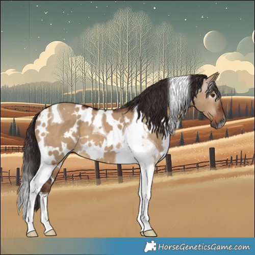 Horse Color:Gray White Spotted Liver Red Dun Tobiano 