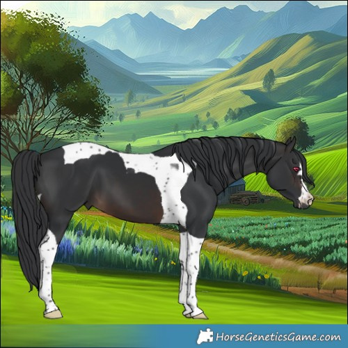 Horse Color:Brown Tobiano