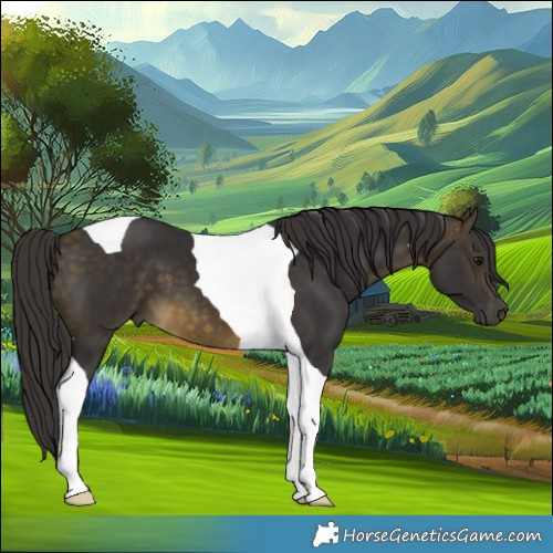 Horse Color:Buckskin Tobiano 