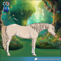 Horse Color:Perlino Tobiano 