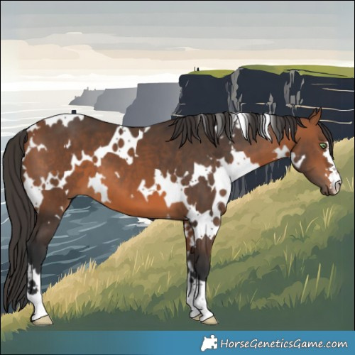 Horse Color:White Spotted Bay