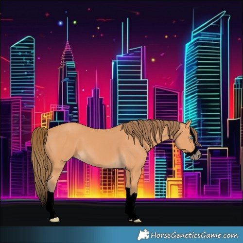 Horse Color:Gray Void Perlino Splash 