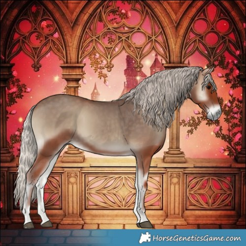 Horse Color:Silver Blue Onyx Rabicano