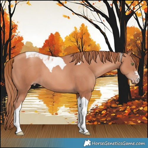 Horse Color:Gold Champagne Tobiano 