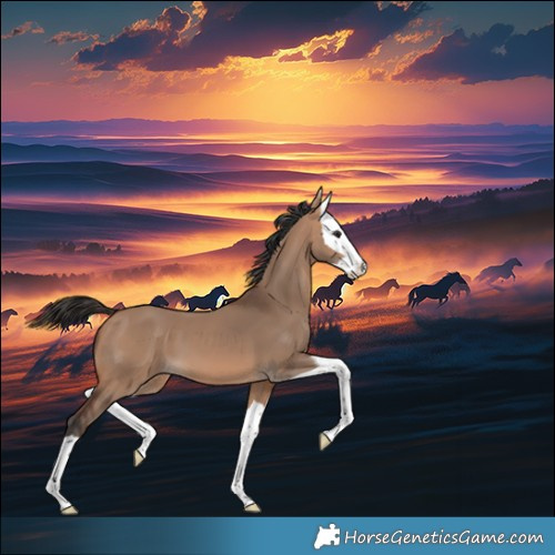 Horse Color:Bay Dun Splash