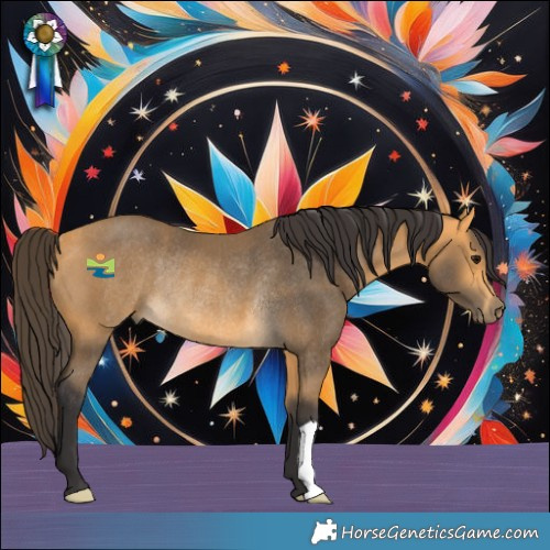 Horse Color:Buckskin Rabicano 