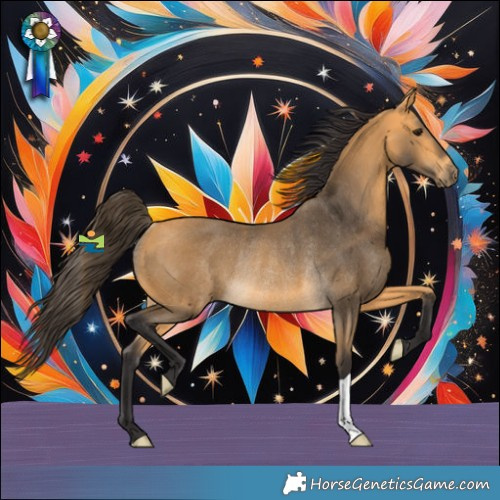 Horse Color:Buckskin Rabicano