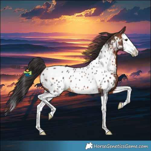 Horse Color:Brown Splash Appaloosa 