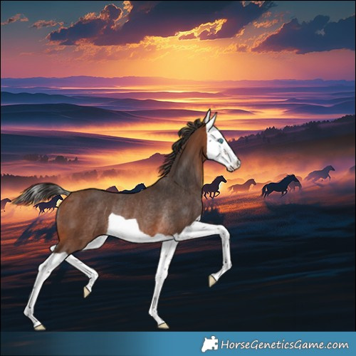 Horse Color:Bay Splash Rabicano 