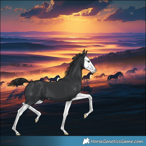 Horse Color:Black Splash 