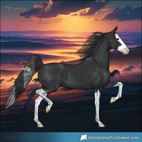 Horse Color:Black Splash 