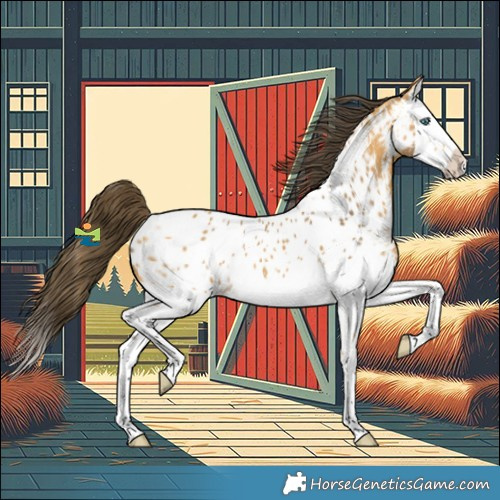 Horse Color:Buckskin Splash Near Leopard 