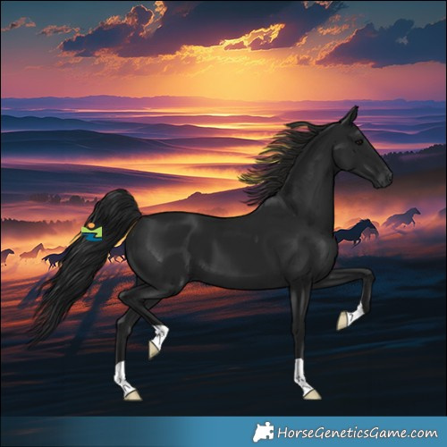Horse Color:Gray Smoky Black