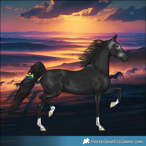 Horse Color:Gray Smoky Black