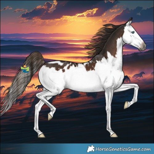 Horse Color:Gray Liver Chestnut Splash Appaloosa