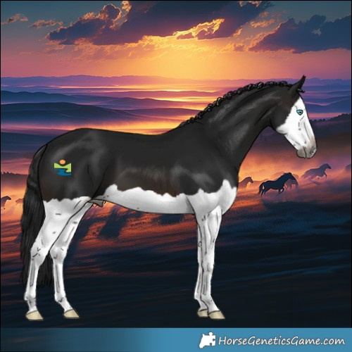 Horse Color:Gray Brown Splash 