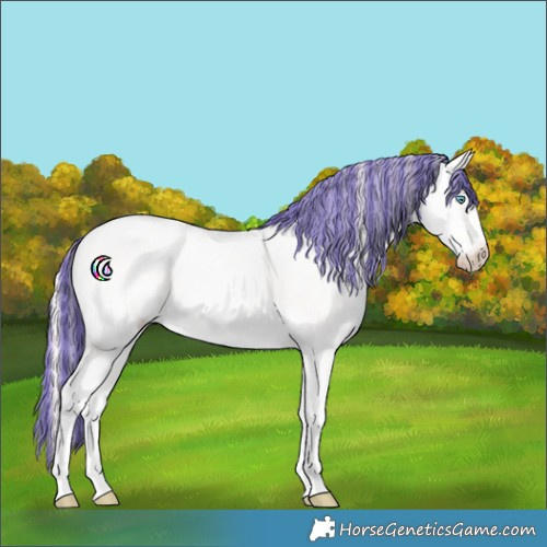 Horse Color:Painted Smoky Creme Ice Tobiano 