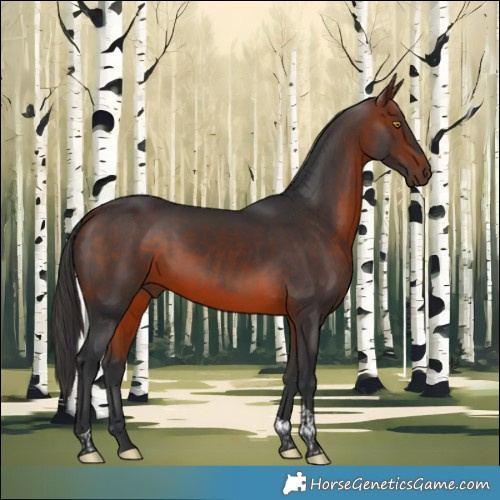 Horse Color:Bay Tobiano 