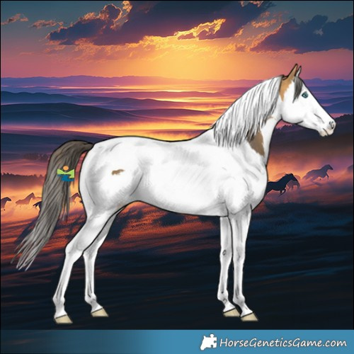 Horse Color:Buckskin Splash Tobiano Rabicano