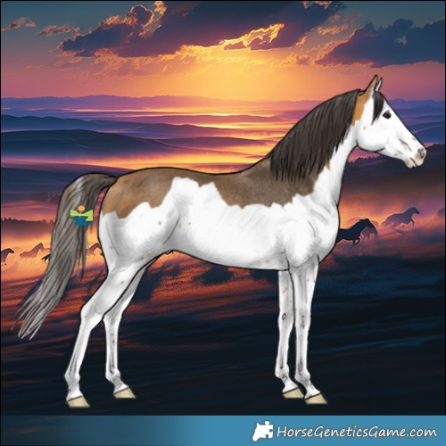 Horse Color:Buckskin Splash Rabicano