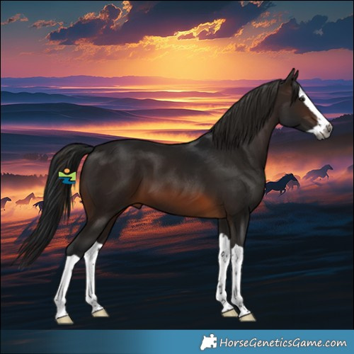 Horse Color:Gray Brown Splash 