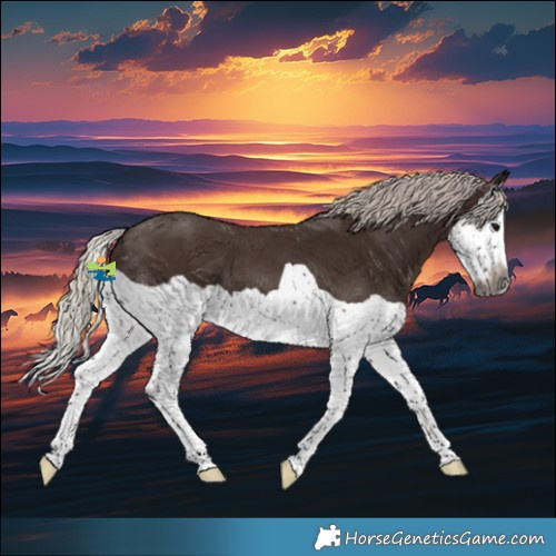 Horse Color:Gray Silver Black Splash 