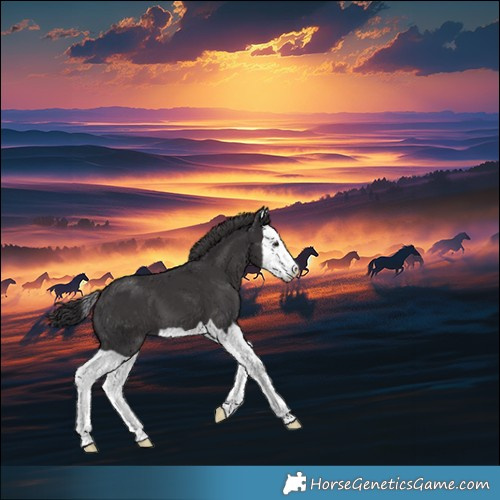 Horse Color:Smoky Black Splash