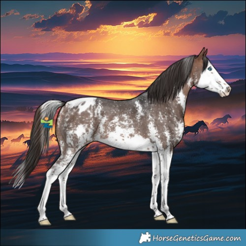 Horse Color:Bay Sabino Splash Varnish 