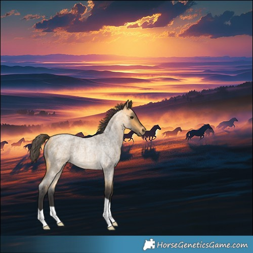 Horse Color:Buckskin Roan Rabicano
