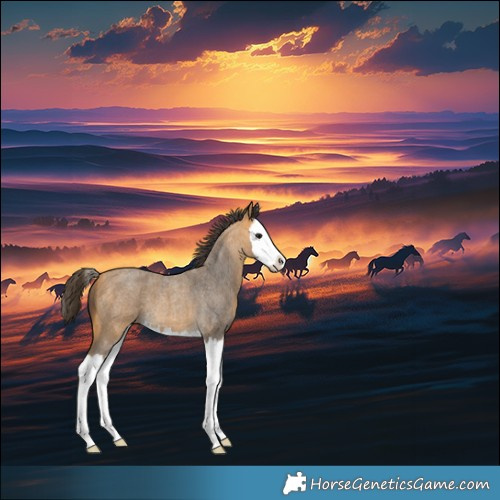 Horse Color:Buckskin Roan Splash