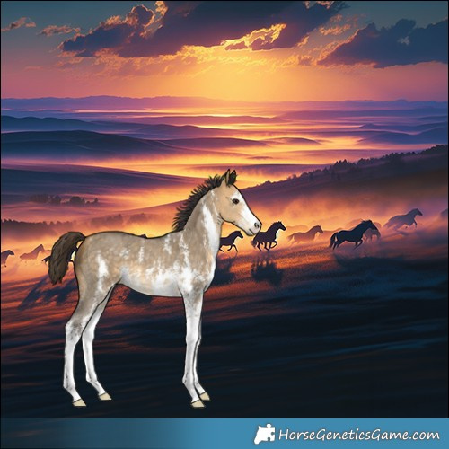 Horse Color:Buckskin Dun Sabino