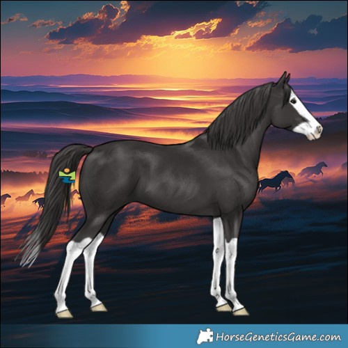 Horse Color:Smoky Black Splash 