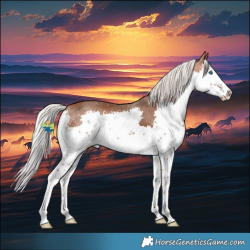 Horse Color:Silver Bay Splash Appaloosa 